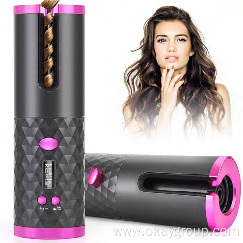 Cordless Automatic Curling Iron,Cordless Auto Curler